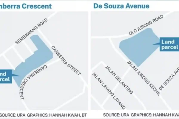 URA launches tender for GLS sites at Canberra Crescent, De Souza Avenue